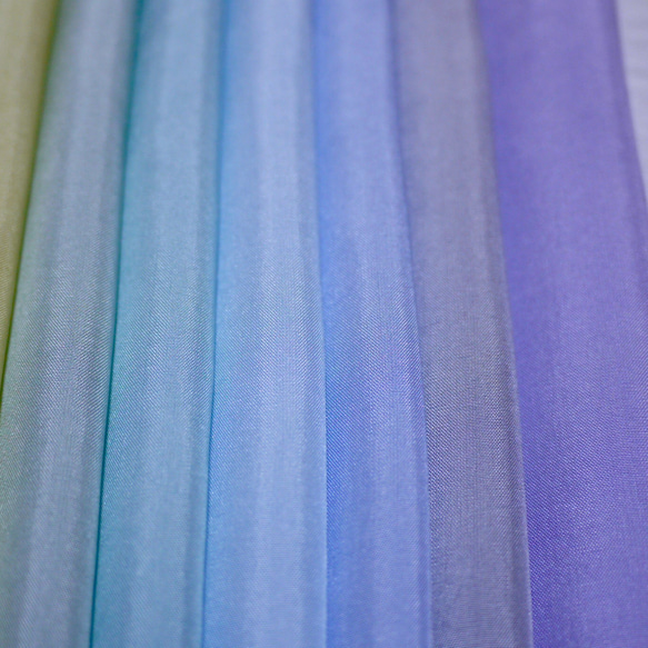 (G-04) 純絲羽布襯（和服襯） 手染襯 12 件套 淺色成熟色 Tsumamizaiku 布 第4張的照片