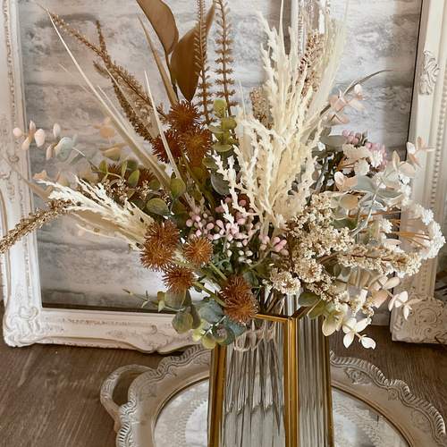 花のある暮らし」ドライフラワー調 アーティフィシャルフラワー（造花