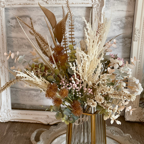 花のある暮らし」ドライフラワー調 アーティフィシャルフラワー（造花