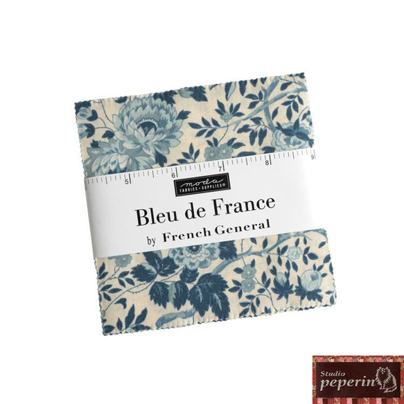 フレンチジェネラル「Bleu de Franceシリーズ12枚セット」moda カットクロス 7枚目の画像