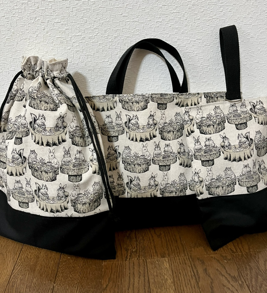 ★入園、入学★レッスンバッグ、お着替え袋、シューズ袋セット