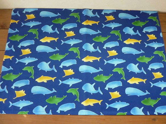 40×60 ﾗﾝﾁｮﾝﾏｯﾄ ｾｯﾄ 魚 小学校 3枚目の画像