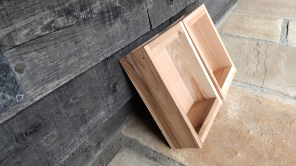 コロ付きりんご木箱「親子木箱セット」 15枚目の画像