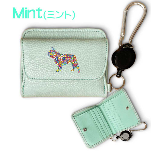 まぁ　MINITEEN カラビナ、ミニウォレットセット 楽天市場】財布 レディース ミニ財布 バイカラー 本革 三つ折り