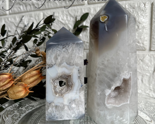 瑪瑙、水晶共生ポイントA その他インテリア雑貨 円と縁 by