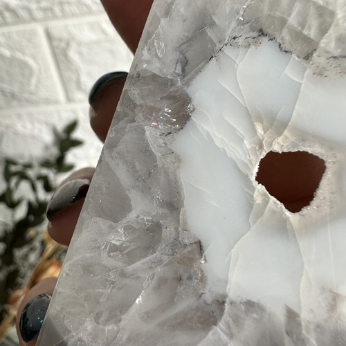 瑪瑙、水晶共生ポイントA その他インテリア雑貨 円と縁 by