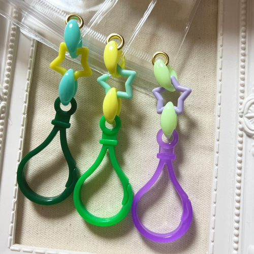 NO.171 50個 【袋サイズが選べる 】 キャンディバッグ キーホルダー 星