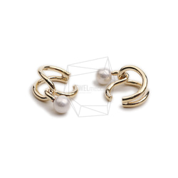 ERG-2317-G【2個入り】ラウンドイヤーカフ/Round Earcuffs Earrings 3枚目の画像