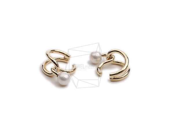 ERG-2317-G【2個入り】ラウンドイヤーカフ/Round Earcuffs Earrings 3枚目の画像