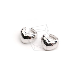 ERG-2319-R【2個入り】ラウンドハートイヤーカフ/Round Heart Earcuffs Earrings 2枚目の画像