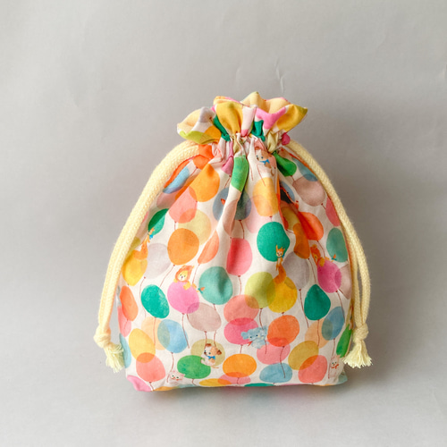 入園入学準備】可愛いラメがキラッと光る丸紐✨コップ袋 ユキエモン  