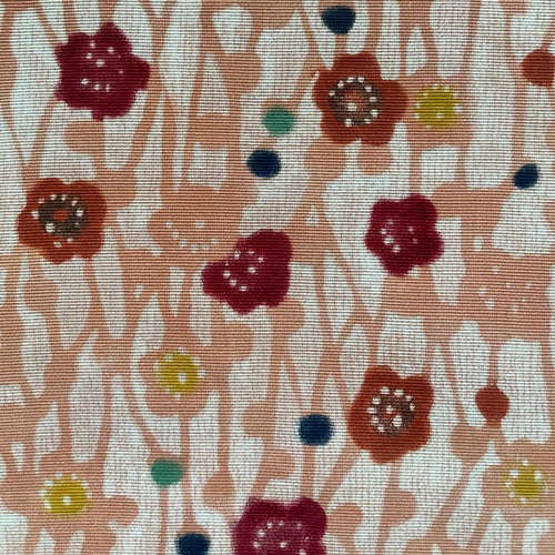 五月までのカジュアルな着物に＊ちょっと大人な型染め半衿＊槍梅文様