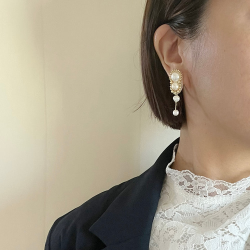 卒業式・入学式に使える✳︎パールゴールドピアス/イヤリング ピアス