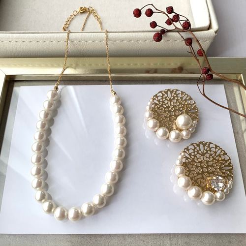 ほぼ即日発送】2点SET☆ハレの日SET✧˖*ブローチ10種から選択✴︎活躍