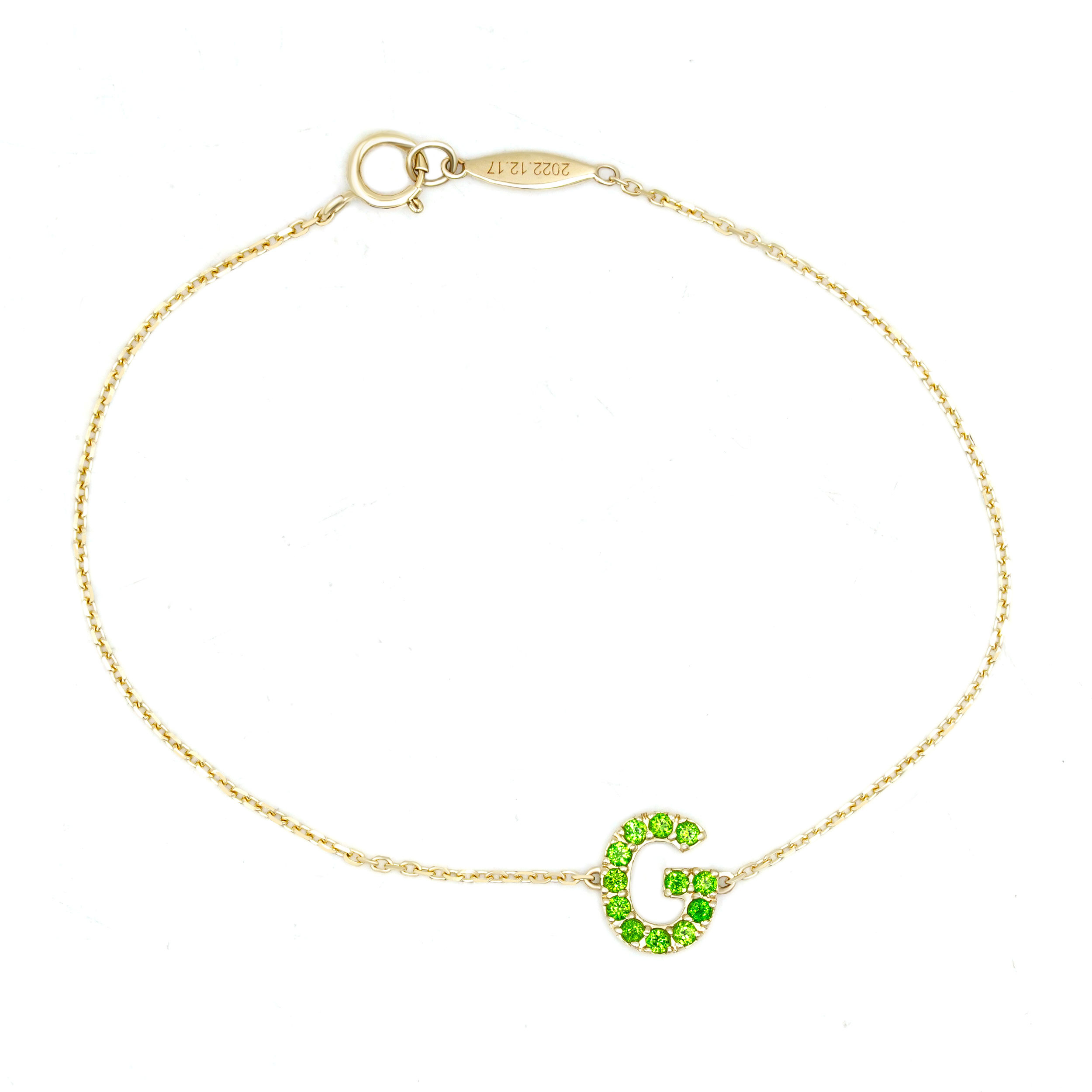 イニシャルブレスレット 110W1223（4週間発送）