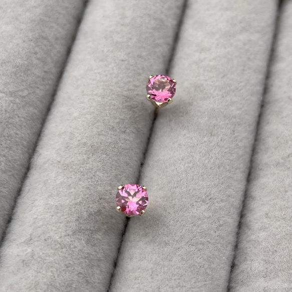 Cherry ... Pink topaz pierce 4枚目の画像