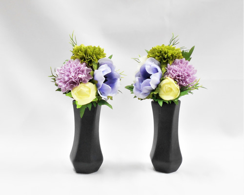 仏花 ミニミニ 1対 (バラ売り可) ぽんぽん菊・アネモネ アーティ