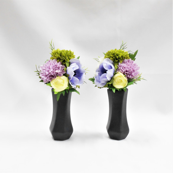 仏花 ミニミニ 1対 (バラ売り可) ぽんぽん菊・アネモネ アーティ