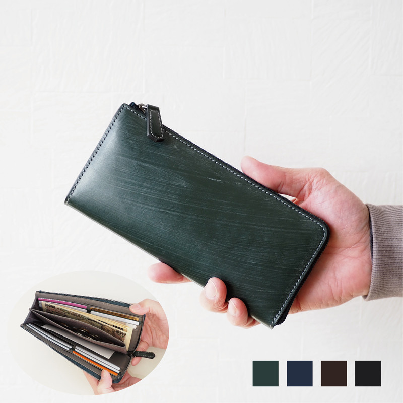 NEWモデル 財布　L字　本革　ハンドメイド　ブライドルレザー 小物