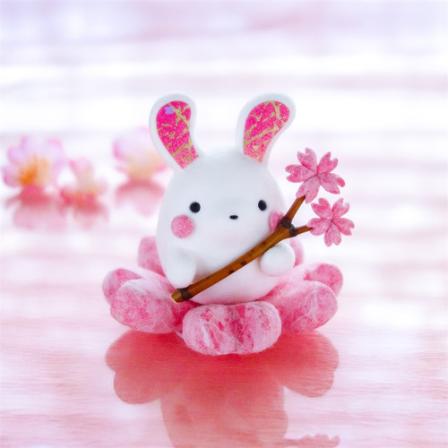 ストラップ かわいい うさぎ 桜うさぎ うさぎシリーズ 桜 サクラ