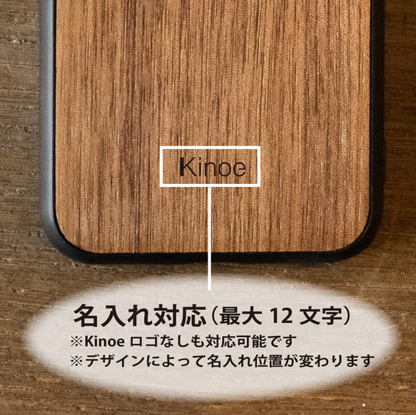 【図面シリーズ/空中建築/胡桃の木】木製iPhoneケース/木製スマホケース/スマホカバー/設計【名入れ】 5枚目の画像