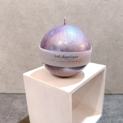 Sphere candle(球体キャンドル) パール加工 送料無料 2枚目の画像