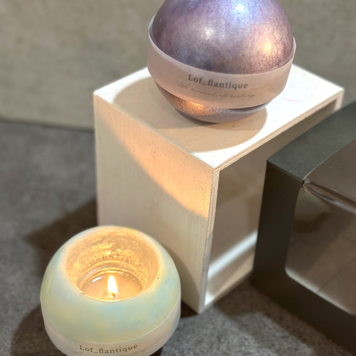 Sphere candle(球体キャンドル) パール加工 送料無料 キャンドル