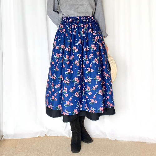 【CELFORD】2トーン花柄スカート