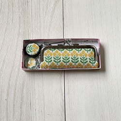 2wayコンパクトコインケース・印鑑ケース(ミモザ・ホワイト） 8枚目の画像