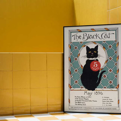 黒猫　ポスターをお飾りいただく額 03d2540e0765cadca197d266c82f40