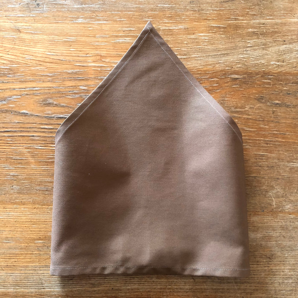 【キッズエプロン】 150 男の子 女の子 子ども エプロン 三角巾 セット   ★ オリーブグリーン 着脱簡単 6枚目の画像