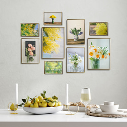春の花のフォトポスター　/ i1190 / 黄色いミモザ、スイセンなど　インテリアポスター 11枚目の画像
