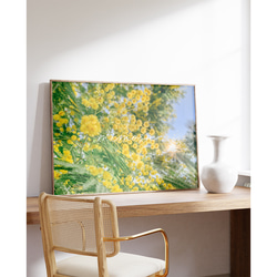 春の花のフォトポスター　/ i1189 / 黄色いミモザ、スイセンなど　インテリアポスター 5枚目の画像