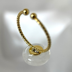 レースガラスの指輪 オパールホワイト（白） リング【春色新作2023】 10枚目の画像