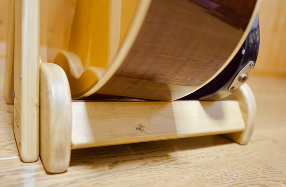 【オーダー品】手作り木工　木製ギタースタンド （オーク） ２本掛け 7枚目の画像