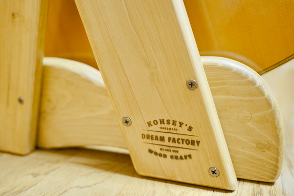 【オーダー品】手作り木工　木製ギタースタンド （オーク） ２本掛け 6枚目の画像