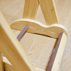【オーダー品】手作り木工　木製ギタースタンド （オーク） ２本掛け 12枚目の画像