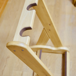 【オーダー品】手作り木工　木製ギタースタンド （オーク） ２本掛け 11枚目の画像