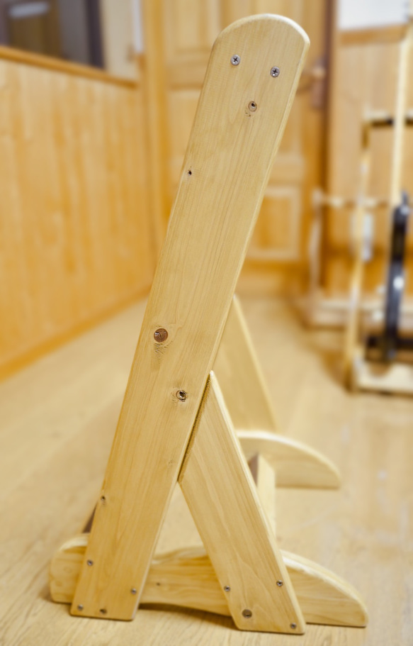 【オーダー品】手作り木工　木製ギタースタンド （オーク） ２本掛け 9枚目の画像