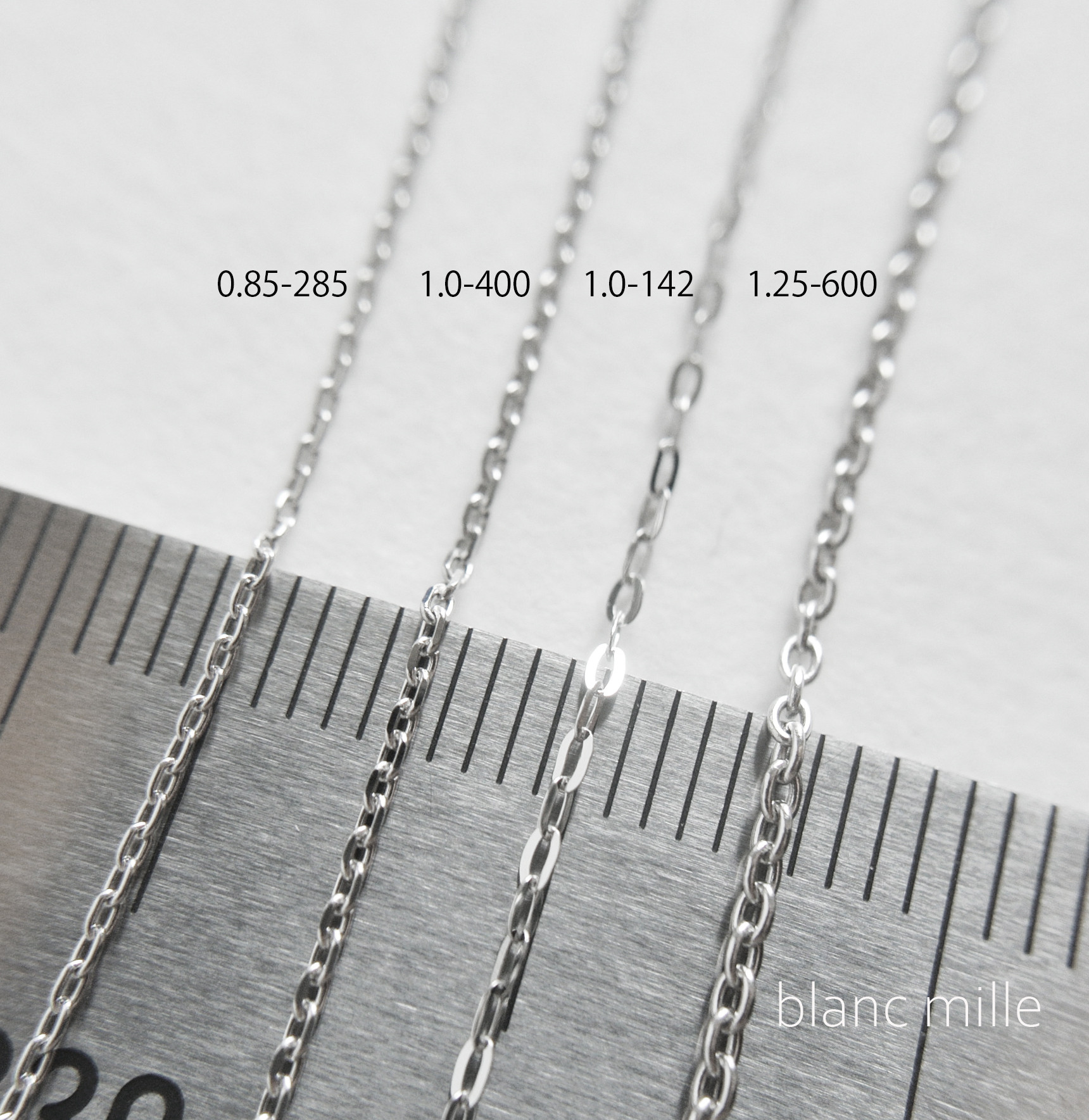 No.b-p1.25-600○*Pt850チェーンブレスレット  オーダー制作○*プラチナシンプルブレス　小豆チェーン