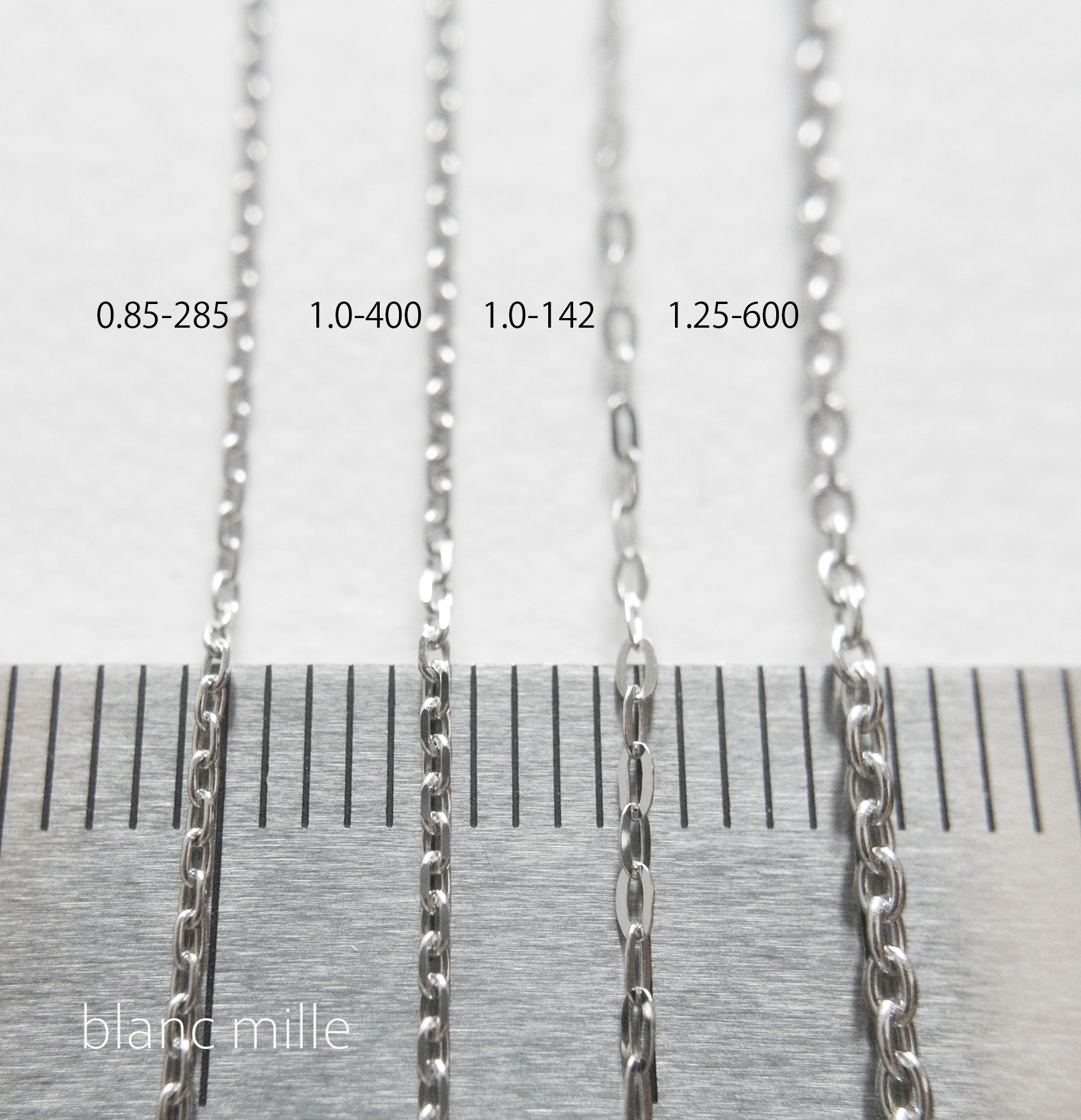 No.b-p1.25-600○*Pt850チェーンブレスレット  オーダー制作○*プラチナシンプルブレス　小豆チェーン