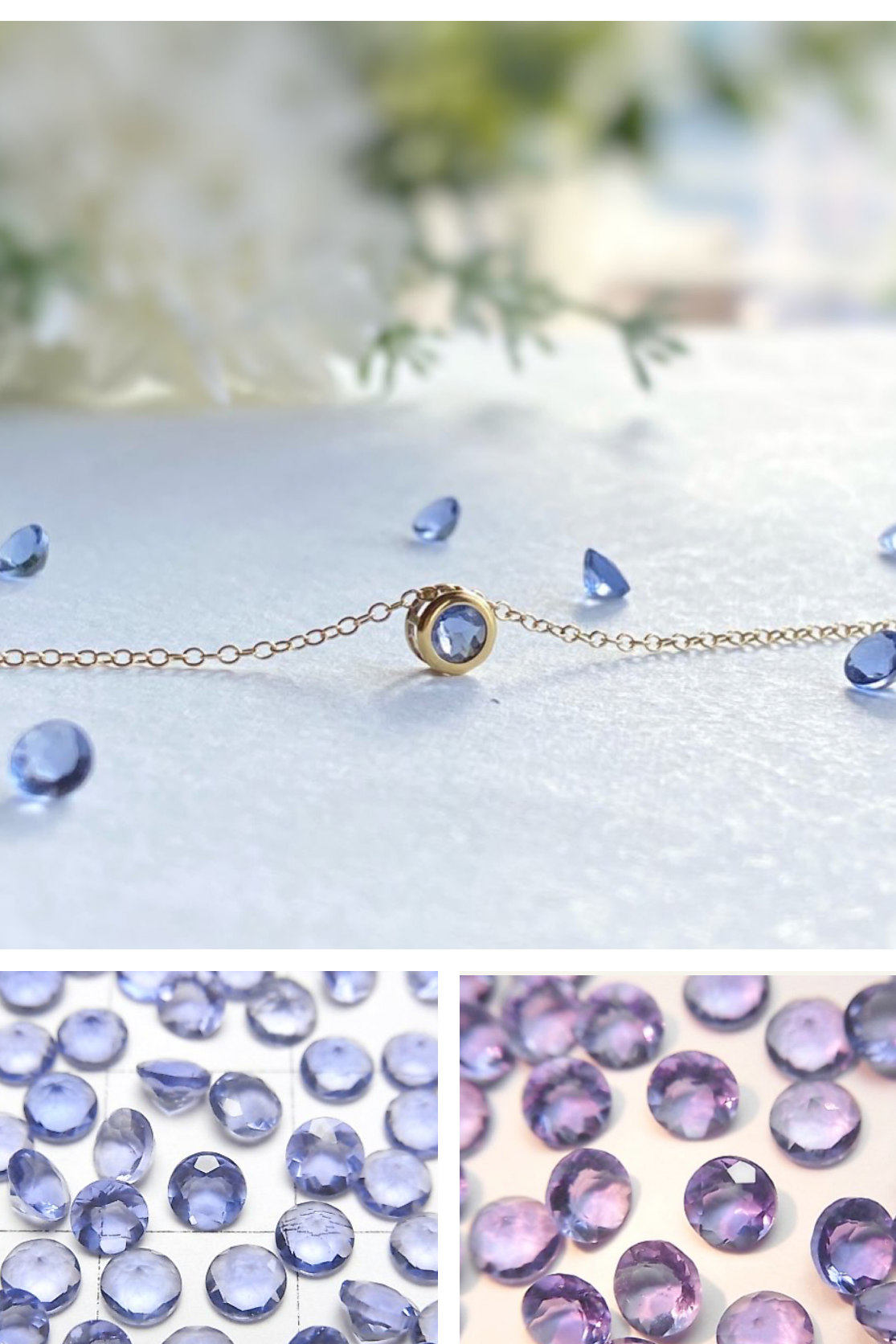 宝石質 カラーチェンジフローライトAAAのベゼルネックレス 蛍石 14kgf/sv925 希少