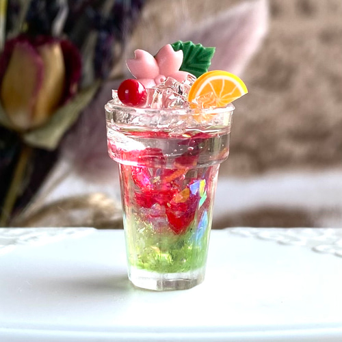 カントリードールバニーちゃん(茶花柄水玉、ミニバニー付き)