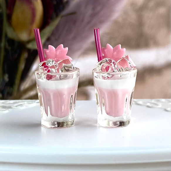 スイーツ＆ドリンク　ミニチュアドリンク　蓄光　樹脂粘土　フェイクスイーツ　お菓子 スイーツ＆ドリンク ミニチュアドリンク 蓄光 樹脂粘土 フェイク