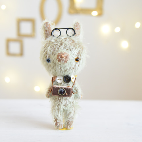 立っち 子うさぎの Hase ＊ 現品一体限り ＊ ぬいぐるみ schnee