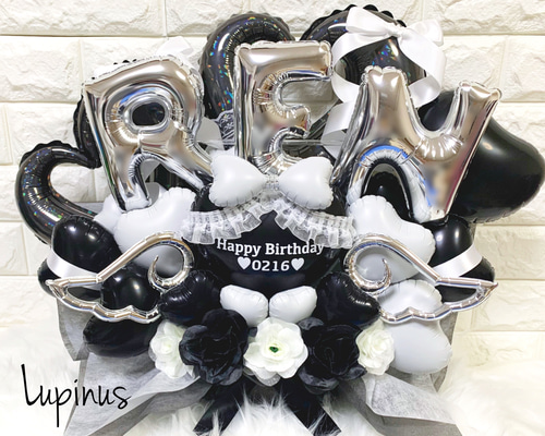 ⭐︎　バルーンギフト　バルーンアレンジ 生誕祭　成人式　推し活 推し活バルーン O-002】推し色で作成♪生誕祭等に⭐︎卓上型バルーン