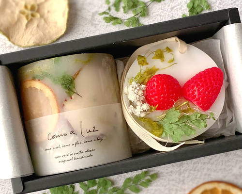 フルーツ ランタン キャンドル&サシェセット キャンドル・キャンドル