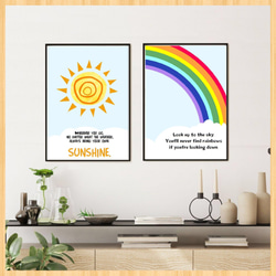 ⭐️いつも心に太陽を⭐️送料無料　A4ポスター　北欧アート　プレゼント　名言　英語 5枚目の画像