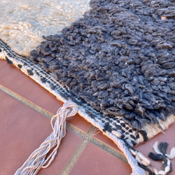 モロッコ　ブジャド ラグ　カーペット　絨毯　ベニワレン アジラル 8枚目の画像