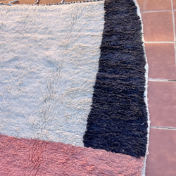 モロッコ　ブジャド ラグ　カーペット　絨毯　ベニワレン アジラル 5枚目の画像